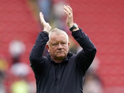 Sheffield United manager Chris Wilder applauds the fans on July 27, 2024