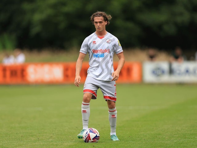 Crawley Town's Harry Forster during the Pre-Season Friendly match between East Grinstead and Crawley Town at VISTAVIS COMMUNITY STADIUM, East Grinstead, United Kingdom on 20 July 2024 [on August 8, 2024]