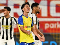 Ito Ryotaro midfielder of Sint-Truiden during the Jupiler Pro League match between Sint-Truidense VV and Sporting Charleroi on August 3, 2024 [on August 9, 2024]