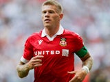 Wrexham's James McClean in action on July 27, 2024