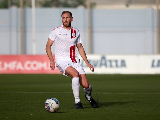 Joe of Lincoln Red Imps is playing during the UEFA Champions League, First Qualifying Round, 1st Leg soccer match between Hamrun Spartans and Lincoln Red Imps, at the Centenary Stadium, in Ta Qali, Malta, on July 9, 2024 [on August 6, 2024]