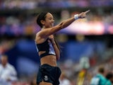 Great Britain's Katarina Johnson-Thompson on August 8, 2024