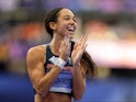 Katarina Johnson-Thompson pictured at the Paris 2024 Olympics on August 8, 2024