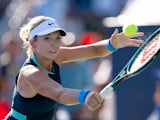 Katie Boulter in action at the Canadian Open on August 8, 2024