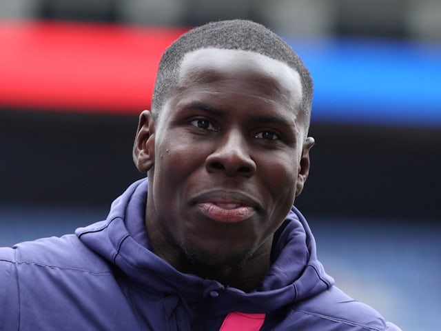 West Ham United's Kurt Zouma on April 21, 2024