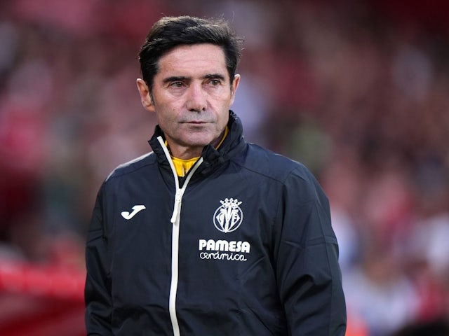 Villarreal coach Marcelino Garcia Toral during the pre-season friendly match at the City Ground, Nottingham on August 2, 2024 (on August 5, 2024)