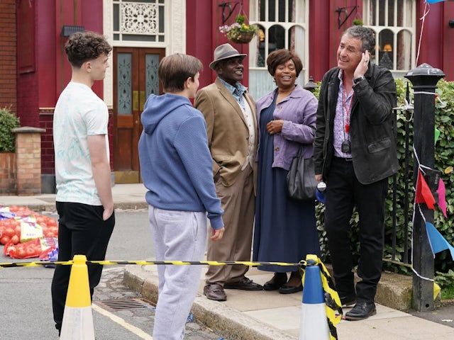 Ricky, Tommy and Alfie on EastEnders on July 31, 2024