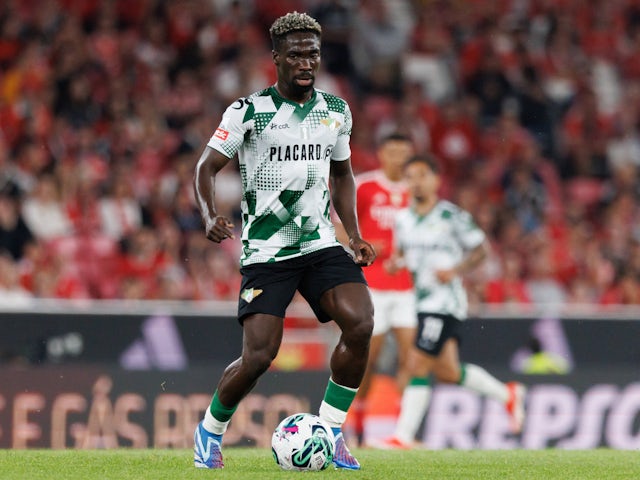 Lawrence Ofori during Liga Portugal game between SL Benfica and Moreirense FC on August 8, 2024