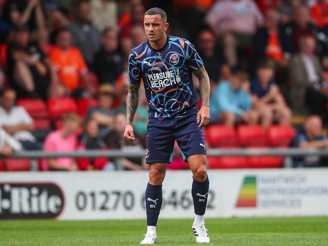 Oliver Norburn of Blackpool during the Pre-season friendly match Crewe Alexandra vs Blackpool at Alexandra Stadium, Crewe, United Kingdom, on August 3, 2024 [on August 8, 2024]