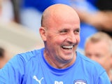 Paul Cook manager of Chesterfield all smiles during the Pre-Season Friendly match between Chesterfield and Sheffield United at SMH Group Stadium, Chesterfield, United Kingdom on 20 July 2024 [on August 7, 2024]