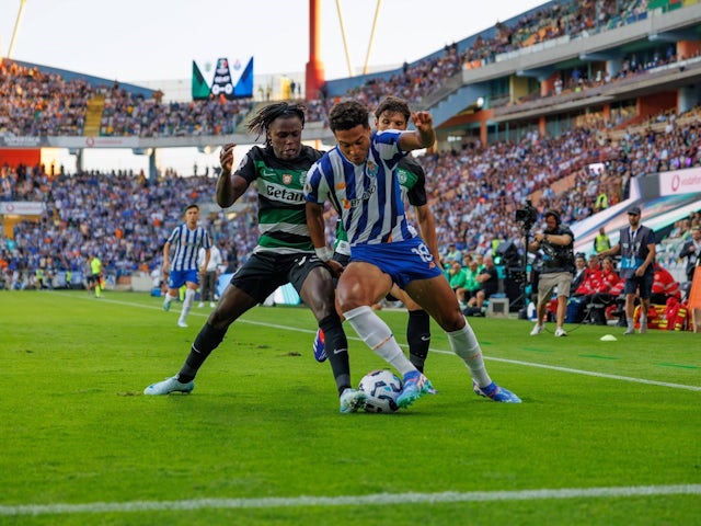 Danny Namaso of Porto in action against Sporting Lisbon on August 3, 2024