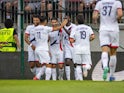 Paris Saint-Germain (PSG) players celebrate on August 7, 2024