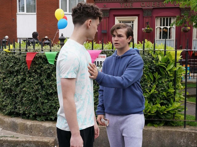 Ricky and Tommy on EastEnders on July 31, 2024