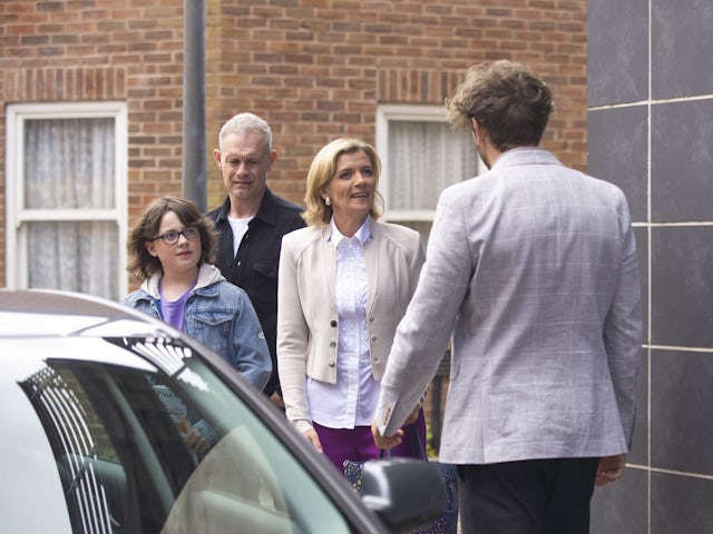 Sam, Nick, Leanne and Rowan on Coronation Street on August 16, 2024