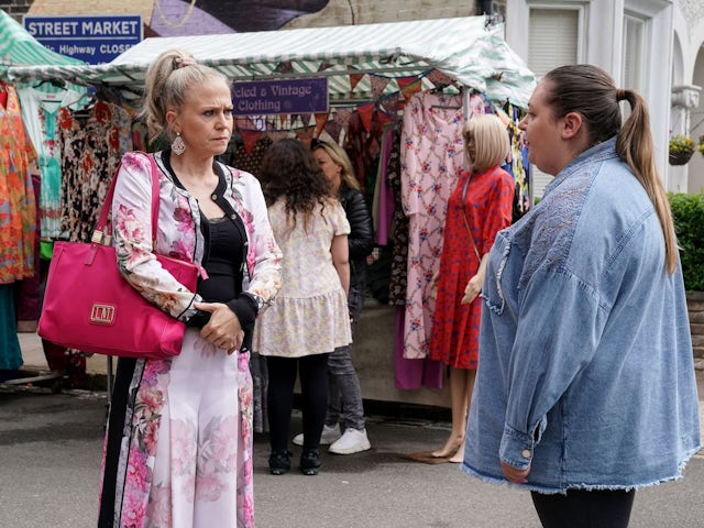 Linda and Bernie on EastEnders on July 22, 2024