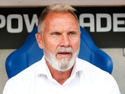 Thorsten Fink (head coach of KRC Genk) during the Jupiler Pro League match between KRC Genk and Standard de Liege on July 28, 2024 [on August 9, 2024]