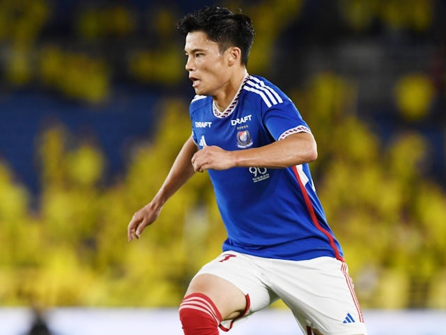 Ryo Miyaichi of Yokohama F Marinos in action on May 29, 2024