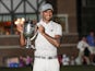 Aaron Rai celebrates winning the Wyndham Championship on August 11, 2024.