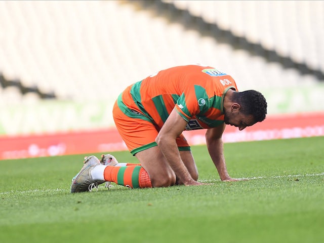 Ahmed Hassan of Alanyaspor during the Turkish Super League match  on August 8, 2024