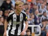 Newcastle United's Anthony Gordon is playing during the Sela Cup match between Newcastle United and FC Girona at St. James s Park in Newcastle, England, on August 9, 2024