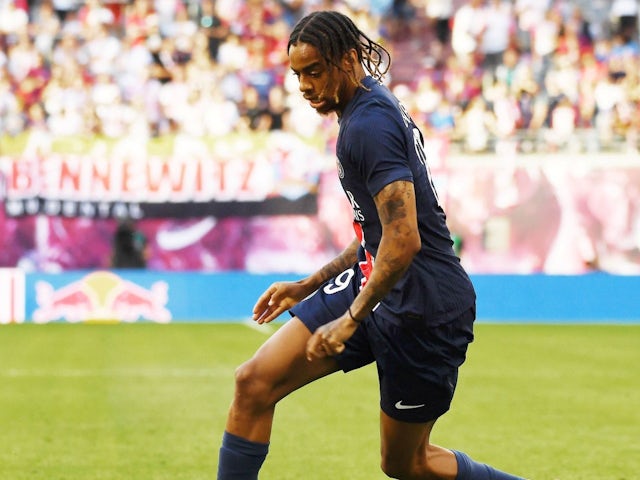 Bradley Barcola (left winger of Paris Saint Germain) in action during the match RB Leipzig vs Paris Saint Germain on August 8, 2024  [on August 14, 2024]