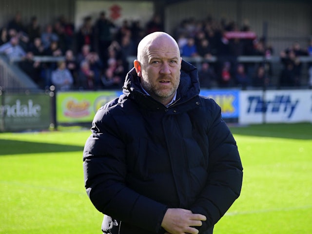 Fleetwood Town head coach Charlie Adam in February 2024.