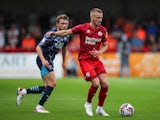 Ronan Darcy of Crawley Town in action against Blackpool on August 10, 2024