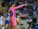 Diogo Costa during Porto's Portuguese Super Cup encounter with Sporting Lisbon on August 3, 2024