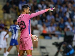 Diogo Costa during Porto's Portuguese Super Cup encounter with Sporting Lisbon on August 3, 2024