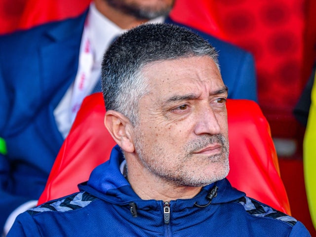 Sevilla boss García Pimienta while in charge of Las Palmas on February 3, 2024