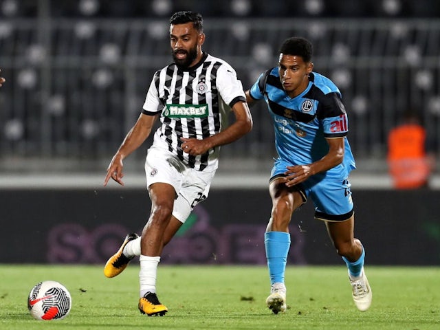 Ghayas Zahid football player of Partizan at the qualification match for the UEFA Europa League against Lugano at the Partizan stadium, Belgrade, on August 8, 2024 [on August 13, 2024]