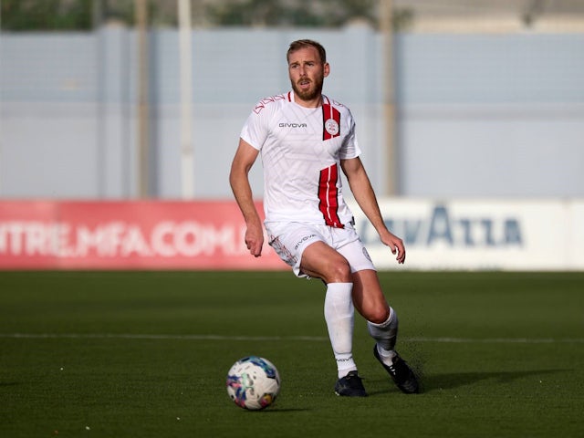 Joe of Lincoln Red Imps is playing during the UEFA Champions League, First Qualifying Round, 1st Leg soccer match between Hamrun Spartans and Lincoln Red Imps, at the Centenary Stadium, in Ta Qali, Malta, on July 9, 2024.  [on August 13, 2024]