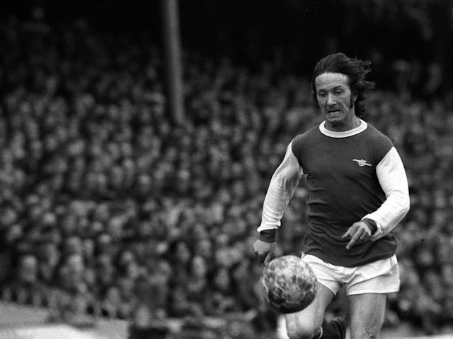 John Radford in action for Arsenal in 1972