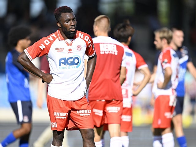 Ambrose Thierry of Kortrijk in action on August 10, 2024