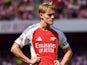 Arsenal midfielder Martin Odegaard (8) during the Arsenal FC v Olympique Lyonnais pre-season friendly match at the Emirates Stadium, London, England, United Kingdom on 11 August 2024