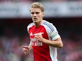 Arsenal's Martin Odegaard in action during the Arsenal FC v Bayer 04 Leverkusen pre-season friendly match at the Emirates Stadium, London, England, United Kingdom on 7 August 2024