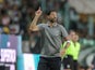 Porto head coach Vitor Bruno reacts during his team's Portuguese Super Cup encounter with Sporting Lisbon on August 3, 2024