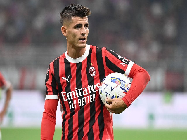 Alvaro Morata during AC Milan vs Torino FC, Serie A match in Milan, Italy, August 17 2024