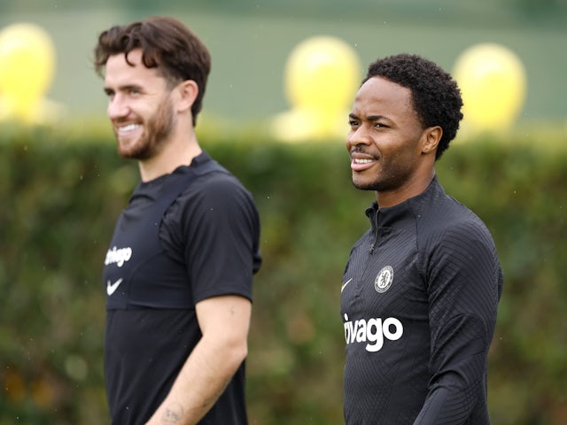 Chelsea's Ben Chilwell and Raheem Sterling on September 13, 2022