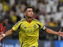 Al Nassr's Cristiano Ronaldo celebrates scoring their first goal on August 22, 2024