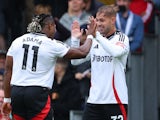 Emile Smith Rowe celebrates scoring for Fulham on August 24, 2024