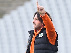 Coach Fatih Tekke of Alanyaspor during the Turkish Super League match