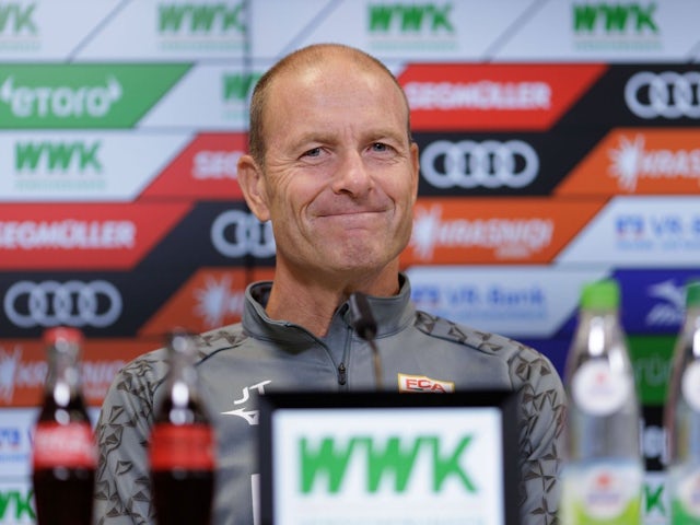 Jess Thorup, coach FC Augsburg in the press conference before the match against Werder Bremen on August 22, 2024 [on August 22, 2024]