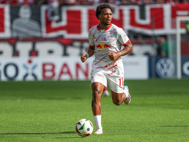 Lois Openda of RB Leipzig against Rot Weiss Essen on August 17, 2024 [on August 22, 2024]