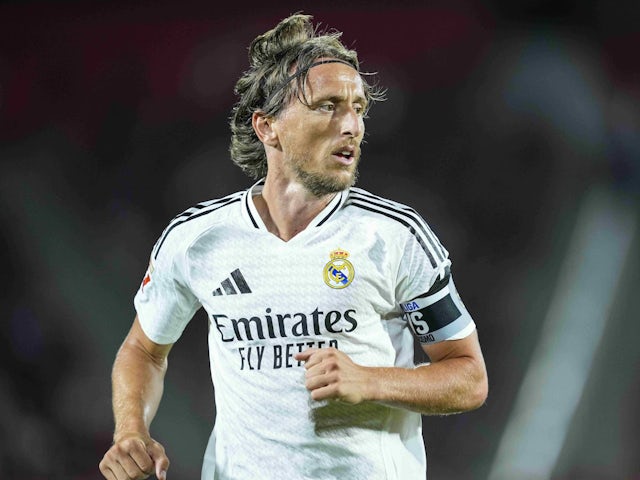 Real Madrid's Luka Modric on August 18, 2024