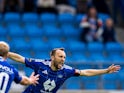 Magnus Wolff Eikrem of Molde celebrates after scoring the 2-0 goal during the UEFA Europa League qualification match between Molde and Cercle Brugge on August 8, 2024  [on August 20, 2024]