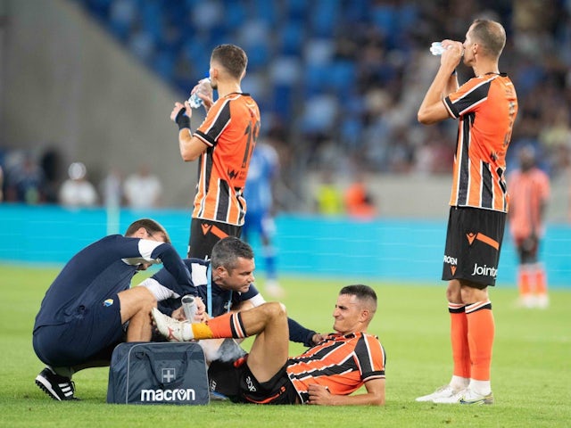 APOEL's Max Meyer injured during UEFA Champions league qualification match against SK Slovan Bratislava on August 7, 2024 [on August 20, 2024[