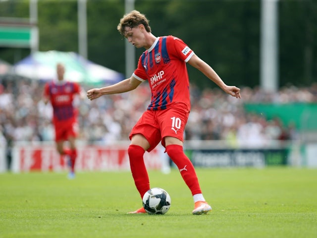 Paul Wanner of Heidenheim against FC Villingen on August 17,2024 [on August 20, 2024]