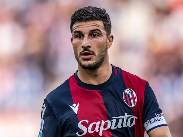 Riccardo Orsolini (Bologna) during the Italian Serie A match between Bologna 1-1 Udinese at Renato DallAra Stadium on August 18, 2024