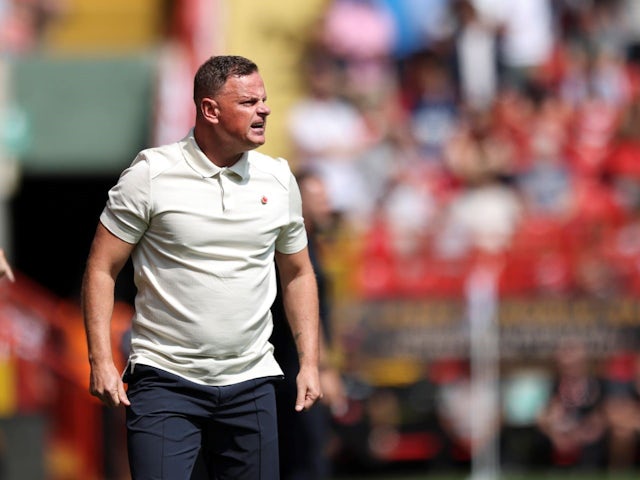 Richie Wellens is managing Leyton Orient during the Sky Bet League 1 match between Charlton Athletic and Leyton Orient at The Valley in London, on August 17, 2024 [on August 25, 2024]